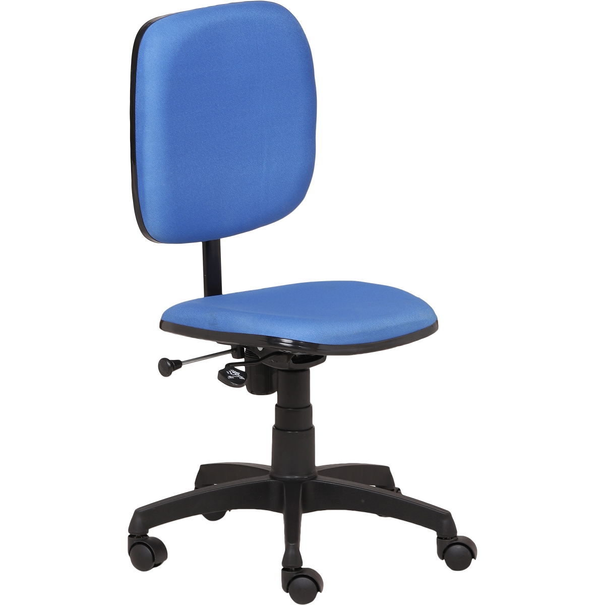 ML-1214 Computer Chair Without Armrest In Blue Fabric - Image 2