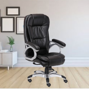 ML-1005 Cascada High Back Black Leather Executive Chair
