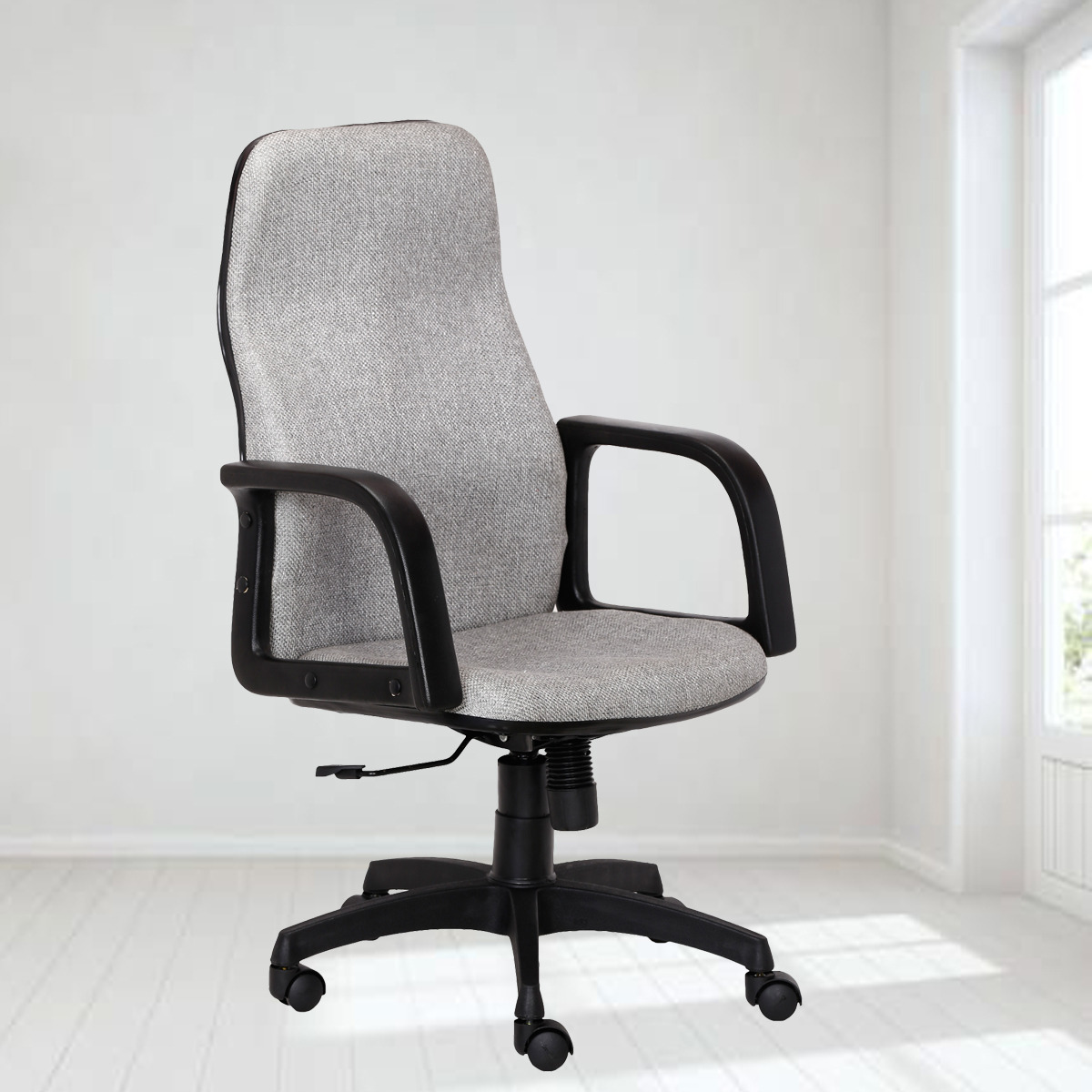 ML-1018-FABRIC EXECUTIVE CHAIR IN GRAY COLOR