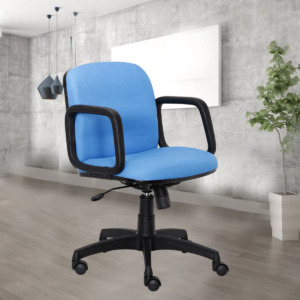 ML-1024-Crepe Low Back Mesh Executive Chair In Light Blue Color