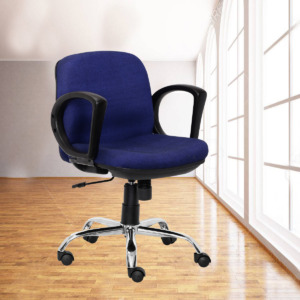 ML-1031-VISITOR CHAIR IN BLUE COLOR