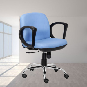 ML-1032-CONFERENCE ROOM CHAIR IN LIGHT BLUE COLOR