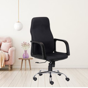 ML-1039-CREPE EXECUTIVE CHAIR IN BLACK COLOR
