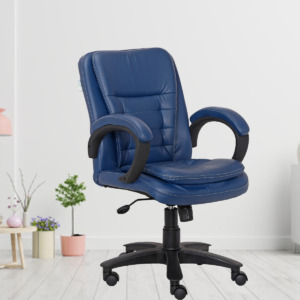 ML-1078-MID BACK EXECUTIVE CHAIR IN BLUE