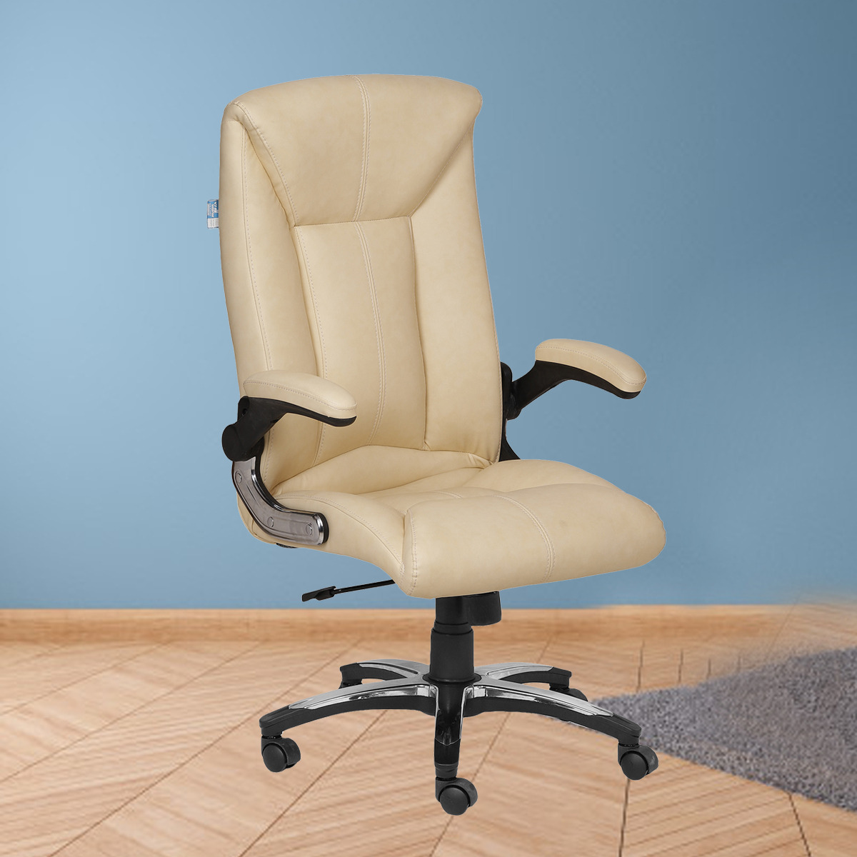 ML-1216-Mid Back Executive Office Chair With Adjustable Arm