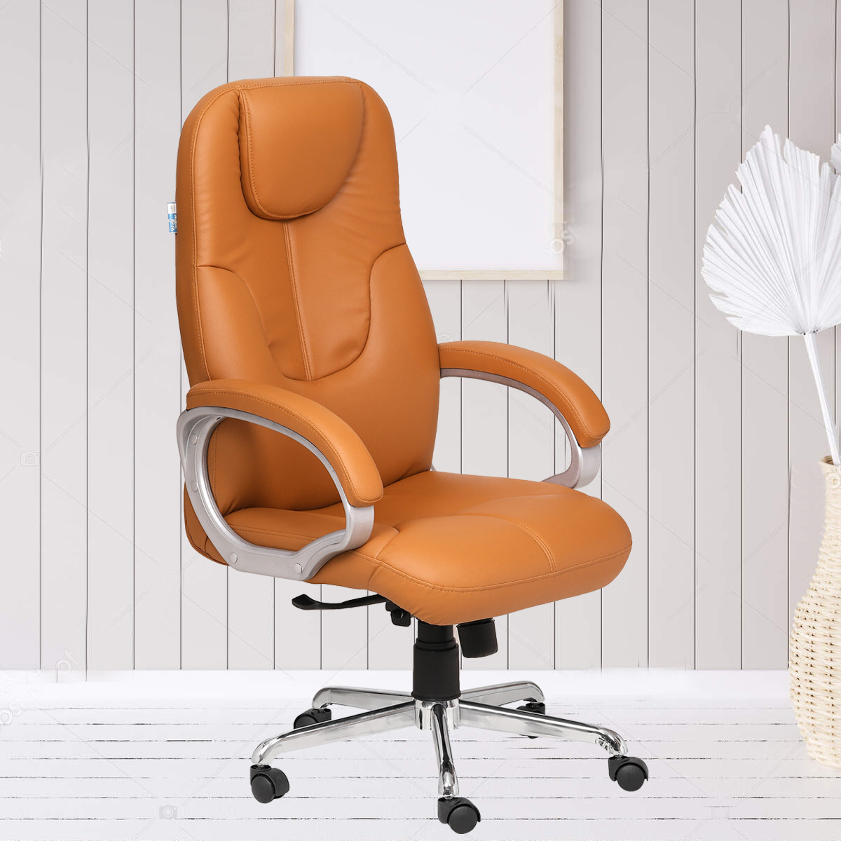 ML 1239 HIGH BACK OFFICE CHAIR IN TAN COLOR ML OFFICE SOLUTION