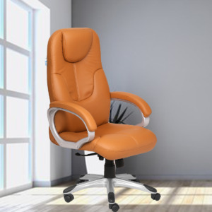ML-1240-Leather High Back Executive Chair In Tan Color