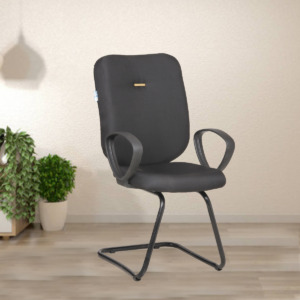 ML-1290-MEDIUM BACK VISITOR OFFICE CHAIR IN BLACK