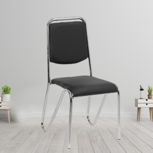 ML-1301-OFFICE CHAIR WITHOUT ARM IN BLACK COLOR
