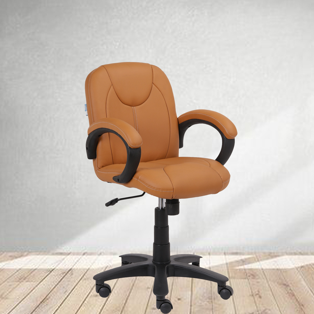 ML-1305-Low Back Office Chair In Brown Color