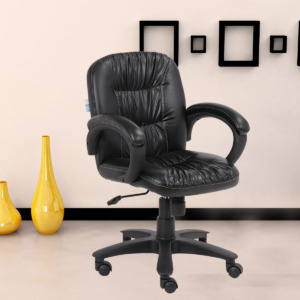 ML-1308-LOW BACK TASK CHAIR IN BLACK