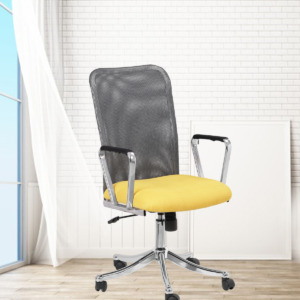 ML-1313-Dual Color Mesh Fabric Office Visitor Chair 