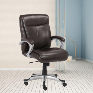 ML-1320-EXECUTIVE OFFICE CHAIR IN BROWN