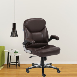 ML-1333 MB Director Office Chair Leatherette In Brown Color