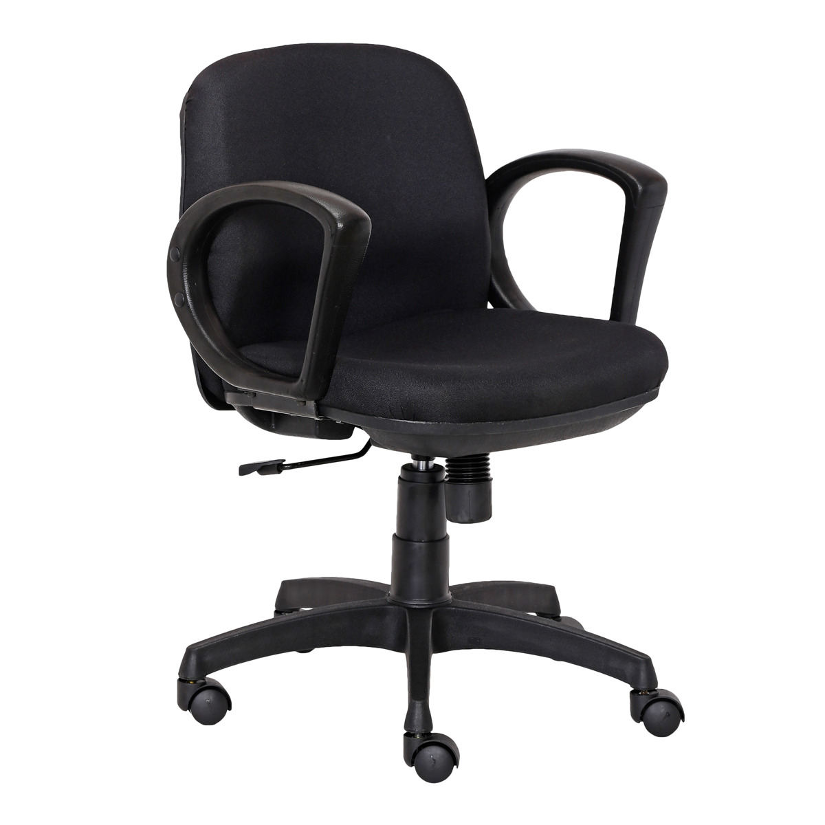 ML-1026-Black Fabric Low Back Crepe Executive Chair - Image 7
