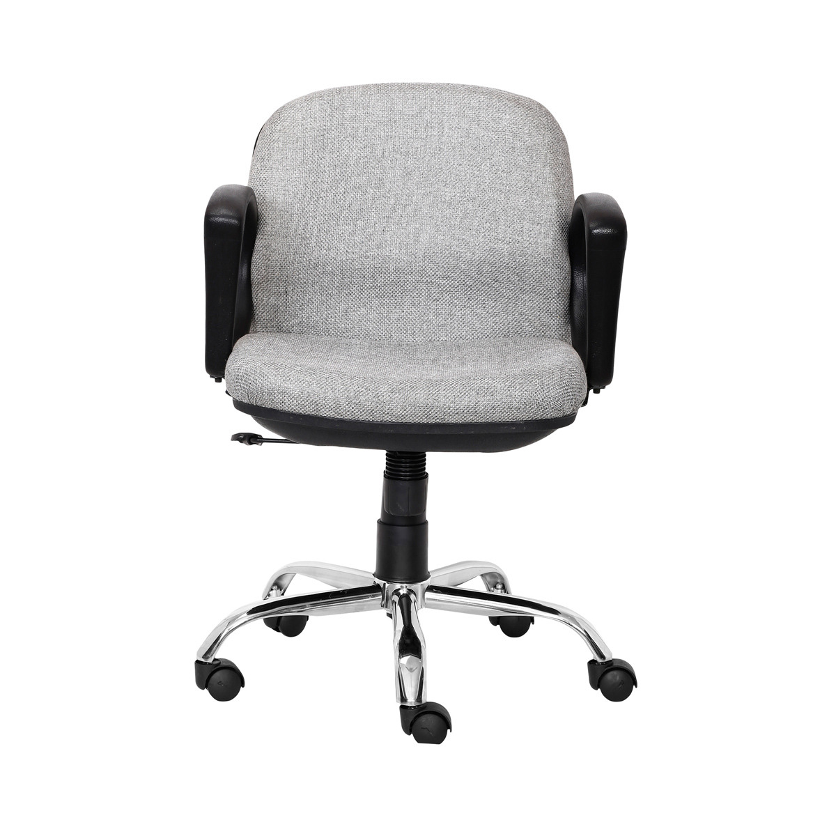 ML-1035-Low Back Padded Visitor Office Chair In Light Gray Color - Image 3