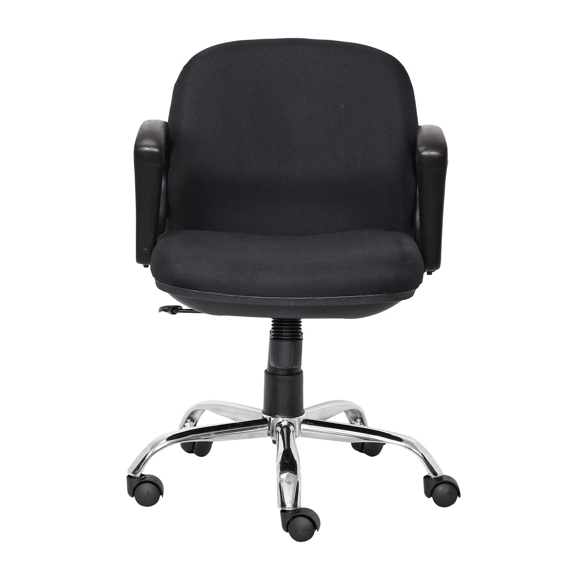 ML-1033-Low Back Mesh Fabric Black Color Conference Room Chair - Image 4