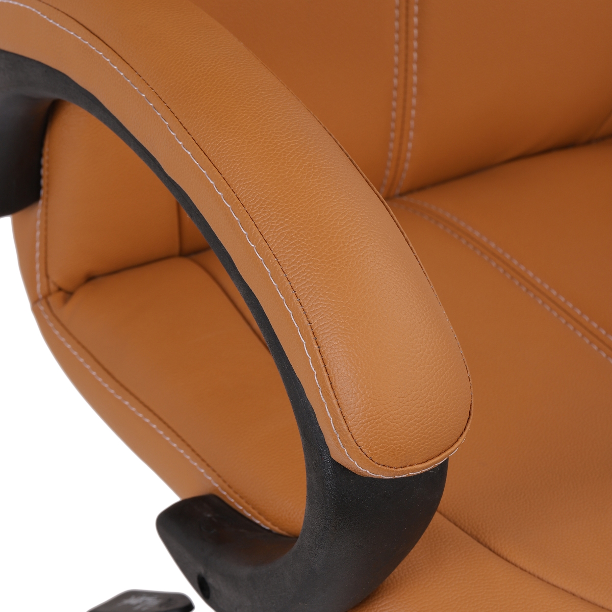 ML-1305-Low Back Office Chair In Brown Color - Image 5