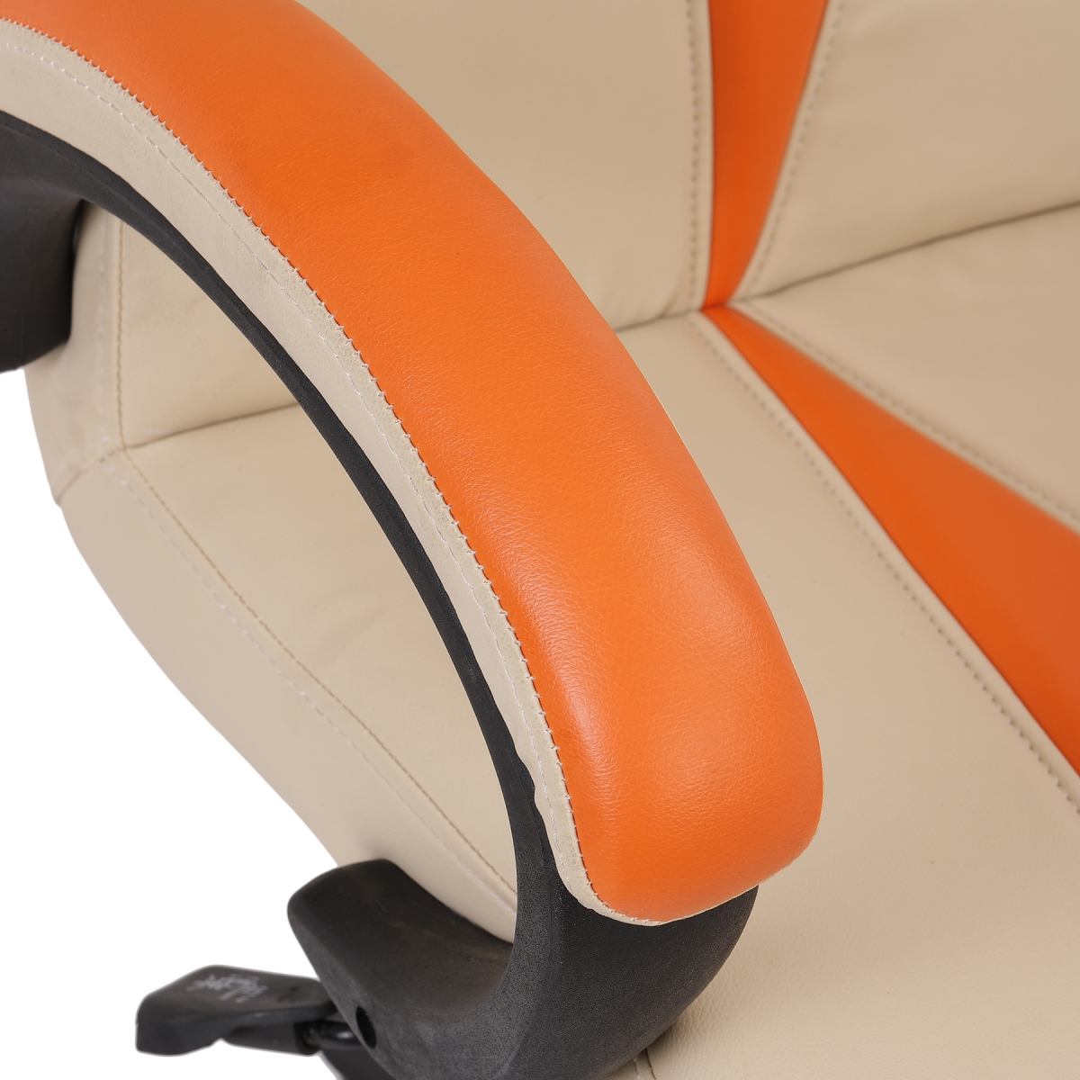 ML-1307-Designer Dual Color Leather Low Back Office Visitor Chair - Image 6