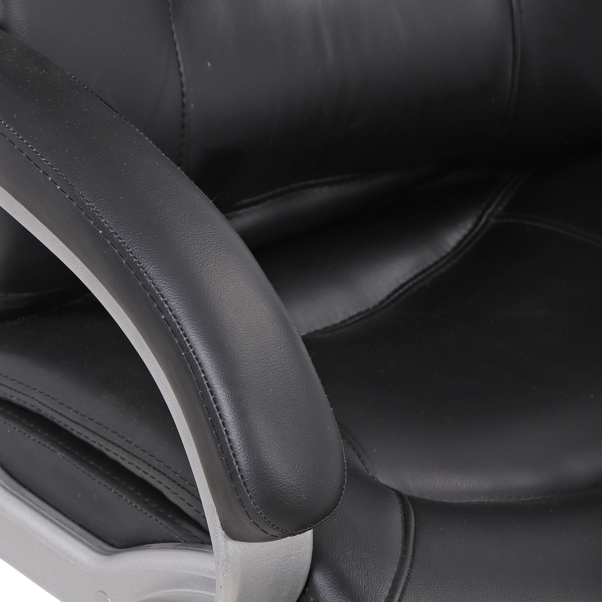 ML-1316-Executive Leather Office Chairs Mid Back With Dual Casters  - Image 6