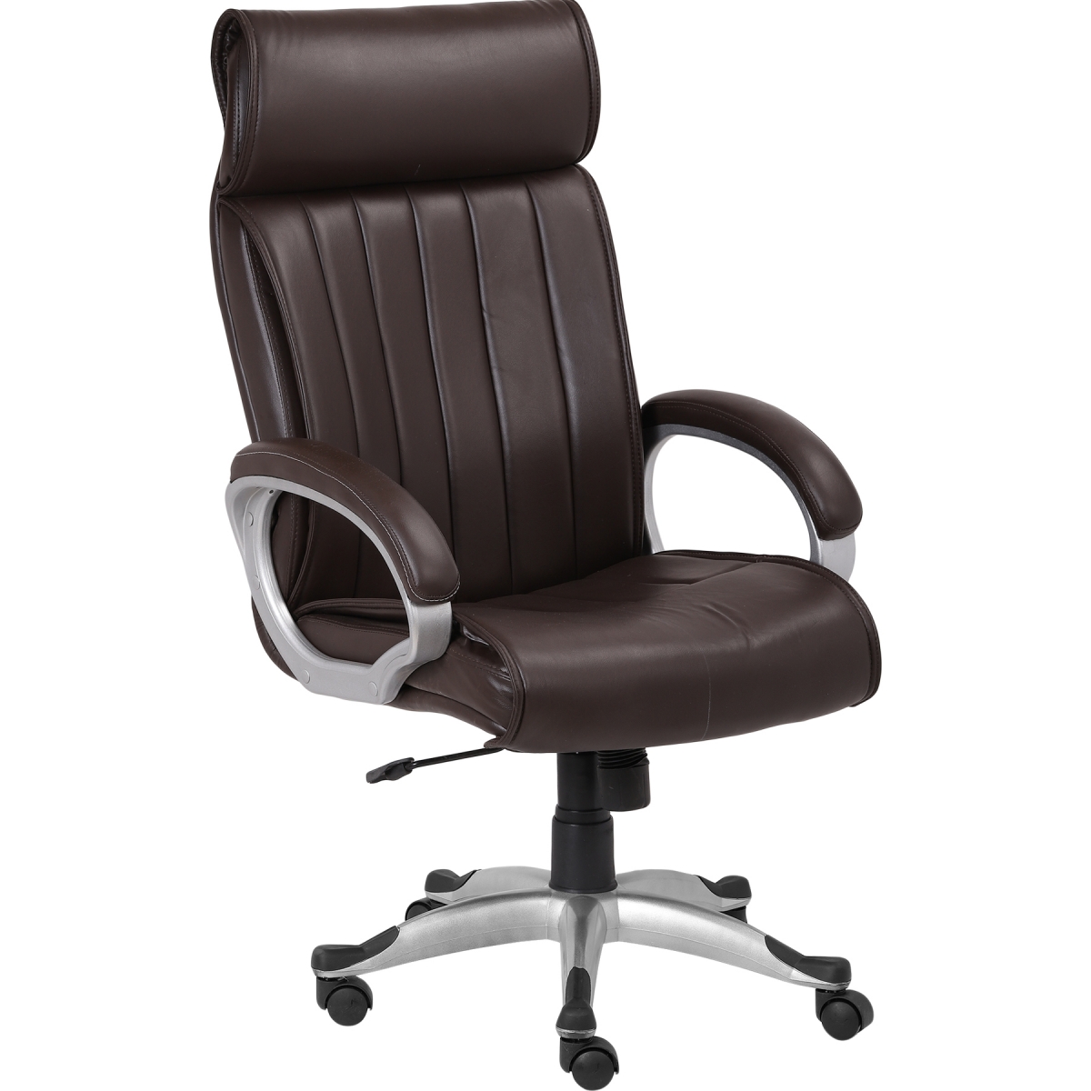 ML-1317-High Back Head Support Stylish Brown Office Executive Chair - Image 2