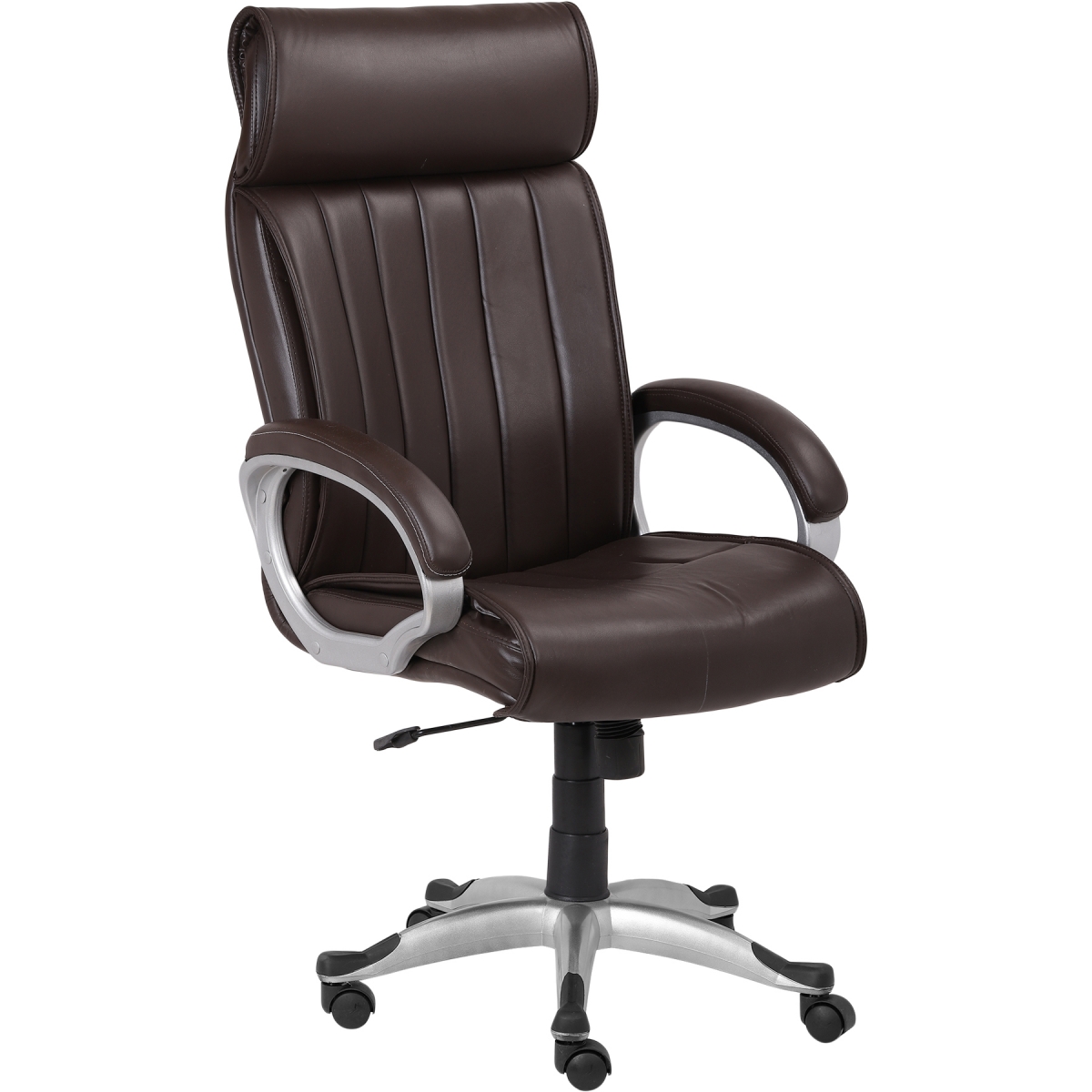 ML-1317-High Back Head Support Stylish Brown Office Executive Chair - Image 4