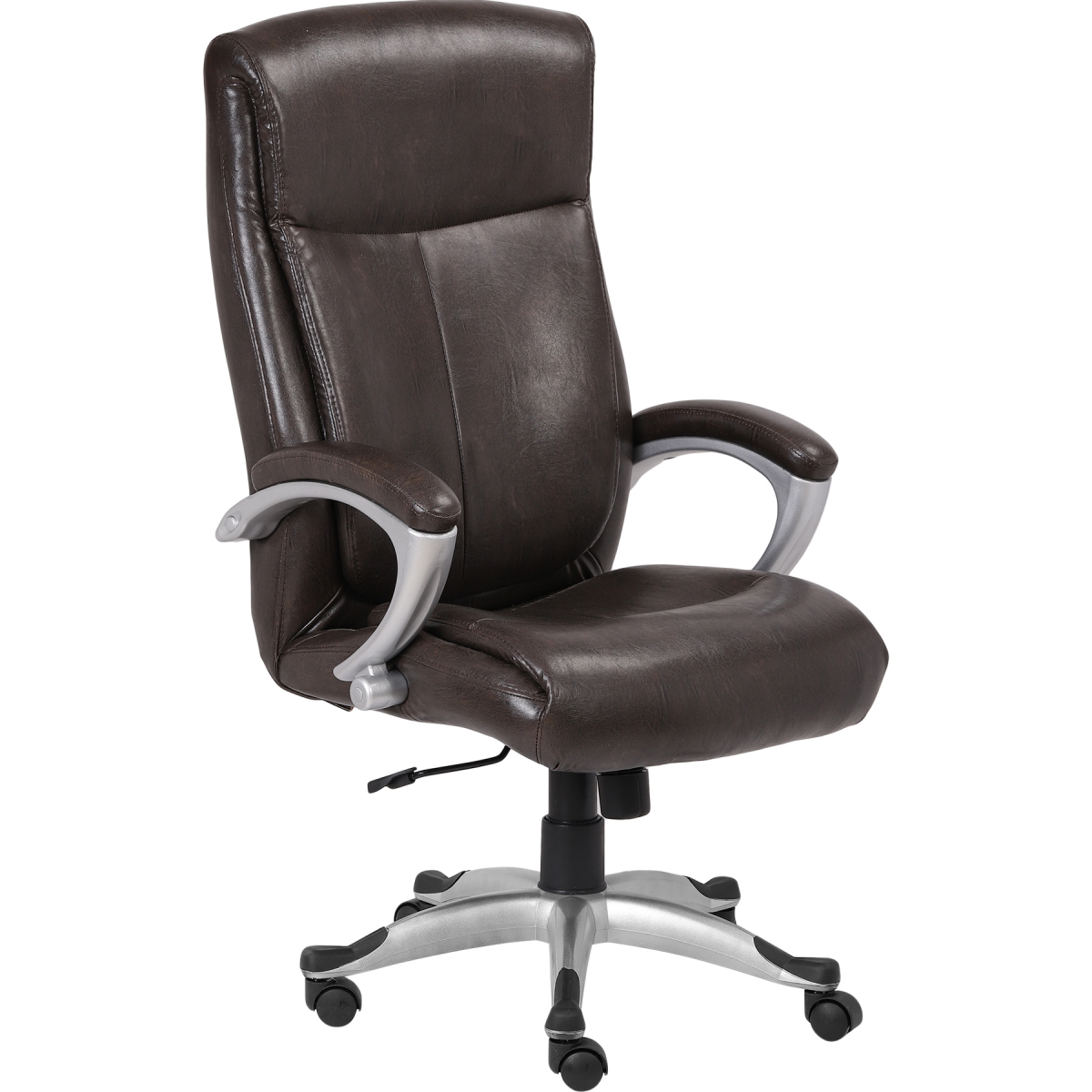 ML-1321-Padded Seat Office Executive Chair In Brown Leather - Image 2