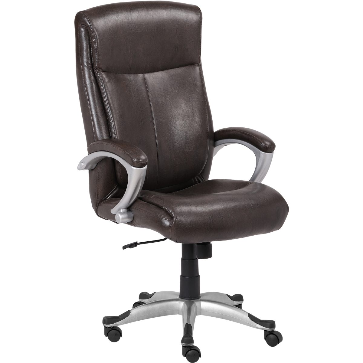 ML-1321-Padded Seat Office Executive Chair In Brown Leather - Image 4