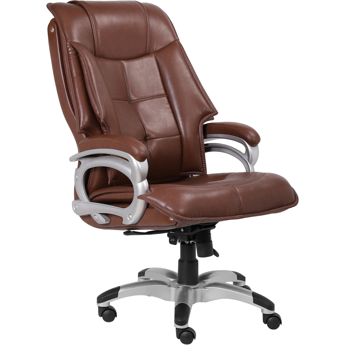 ML-1324-High Back Wooden Handle Director Office Chair In Brown - Image 4