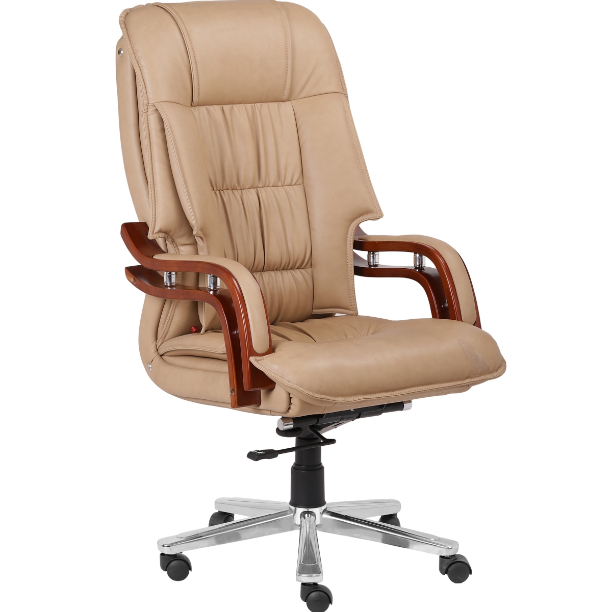 ML-1325-Luxurious Leather HB CEO Chair In Beige Color - Image 2