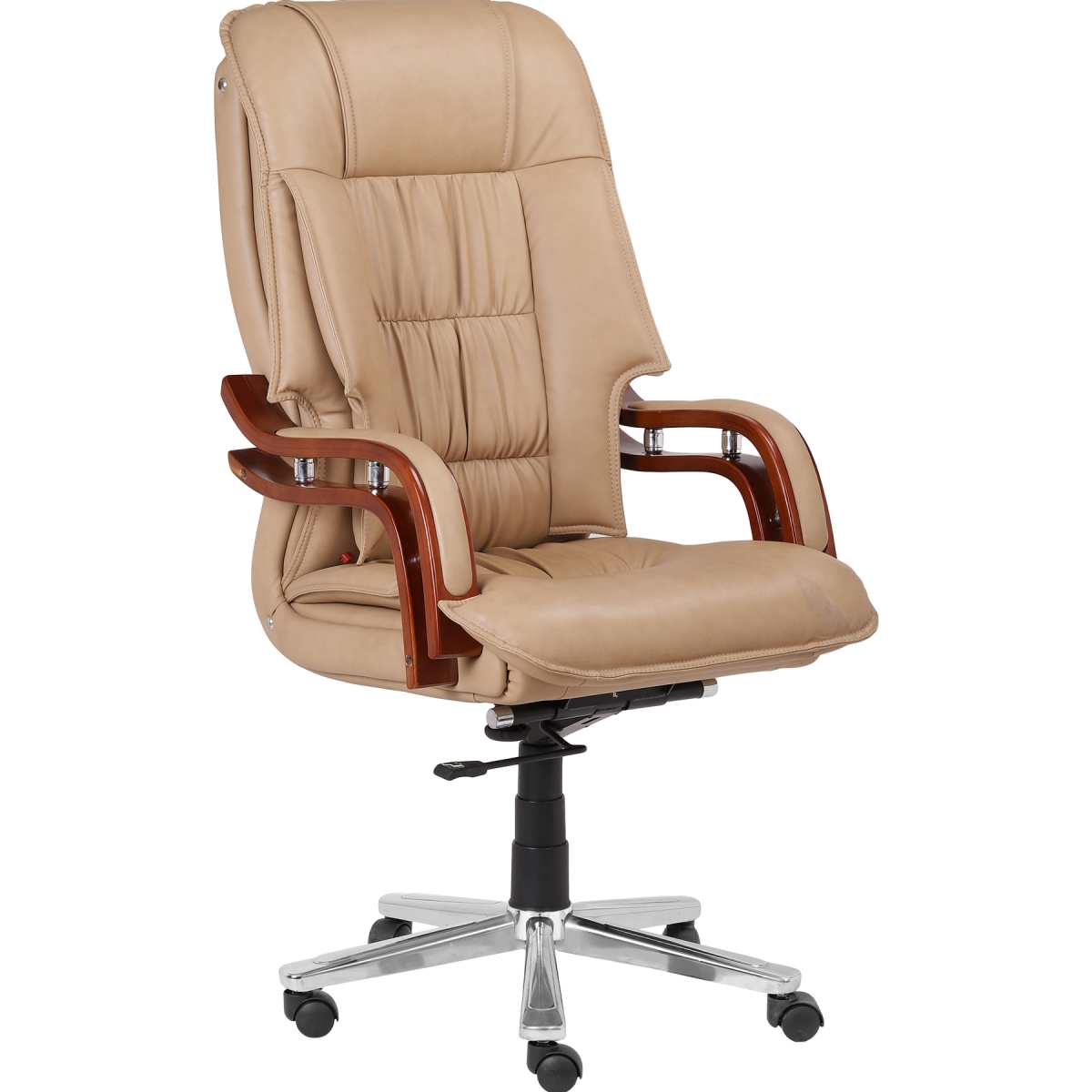 ML-1325-Luxurious Leather HB CEO Chair In Beige Color - Image 4