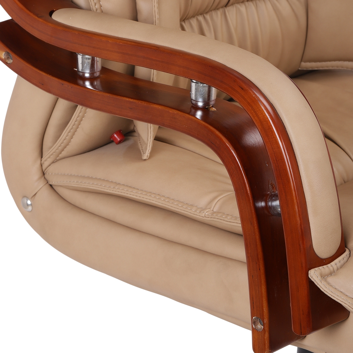 ML-1325-Luxurious Leather HB CEO Chair In Beige Color - Image 5