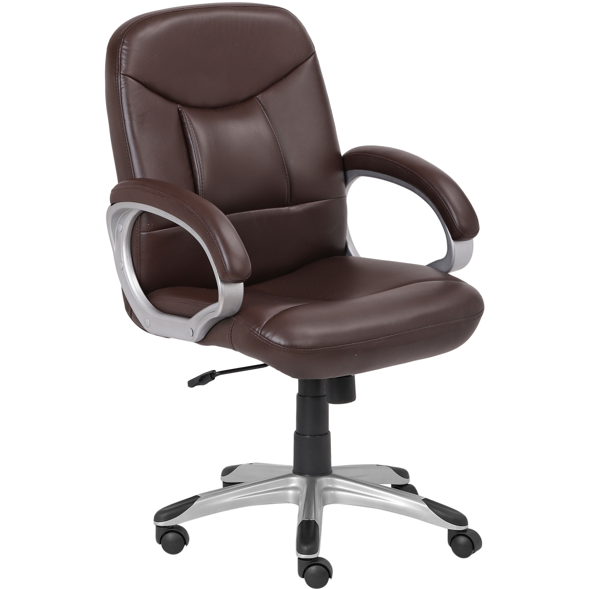 ML -1331-Executive Office Chair Brown Leather Synthetic - Image 4