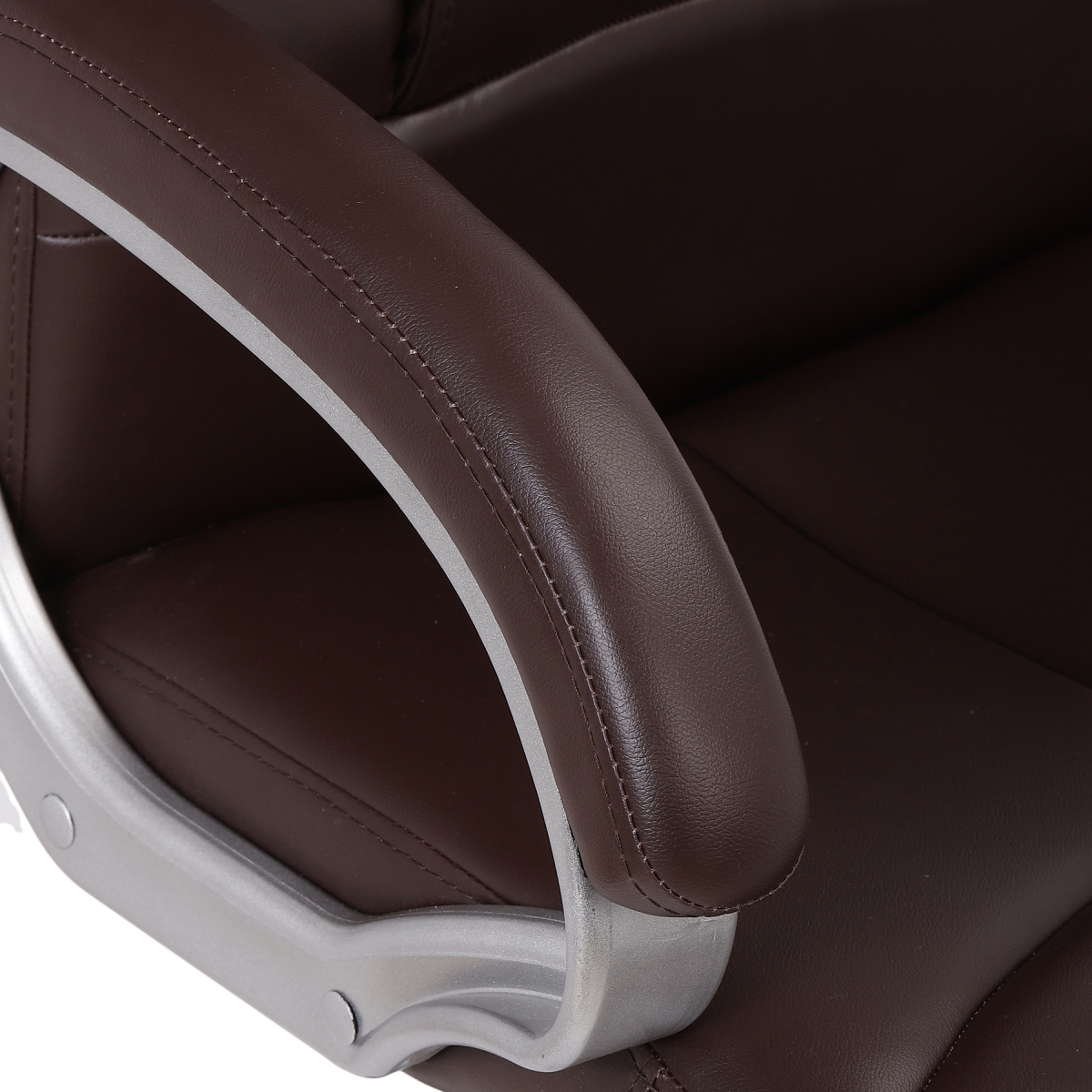 ML -1331-Executive Office Chair Brown Leather Synthetic - Image 6