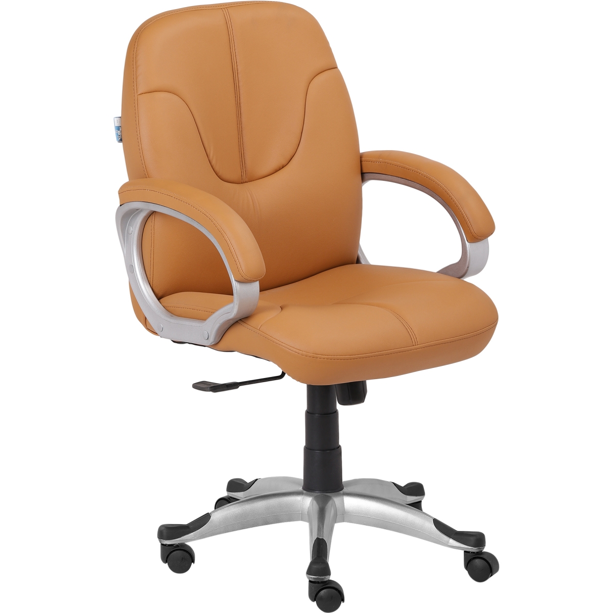 ML-1334-Leather Mid Back Executive Chair In Peach Color - Image 5