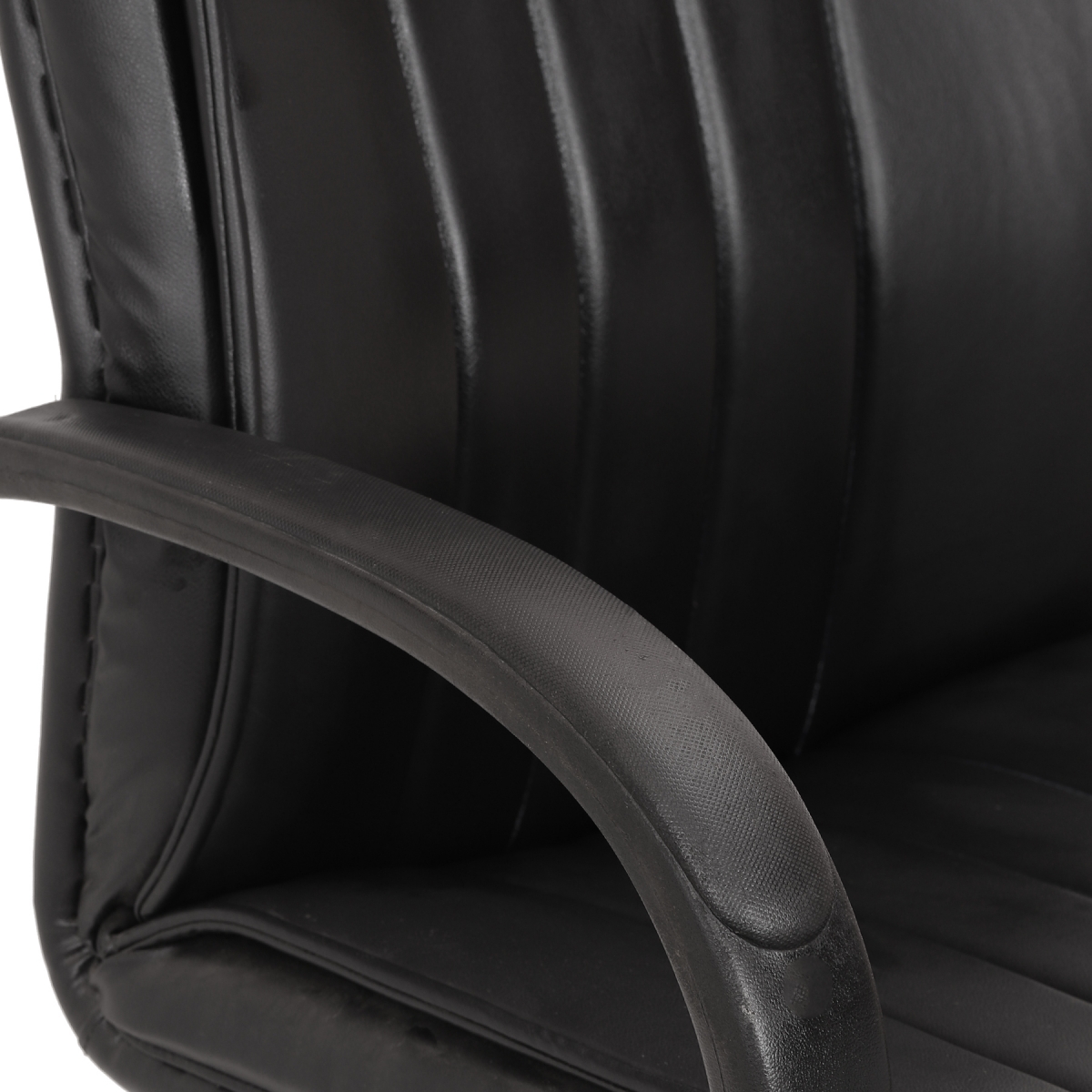 ML-1142-High Back Office Chair With Chrome Wheelbase In Black Color - Image 6