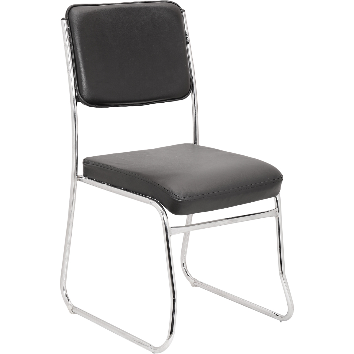 ML-1111 LEATHERETTE OFFICE CHAIR IN BLACK COLOR - Image 2
