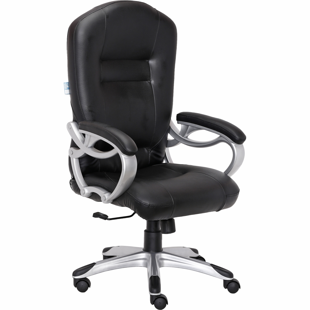 ML-1059-LEATHERETTE MANAGER ERGONOMIC OFFICE CHAIR IN BLACK COLOR - Image 2