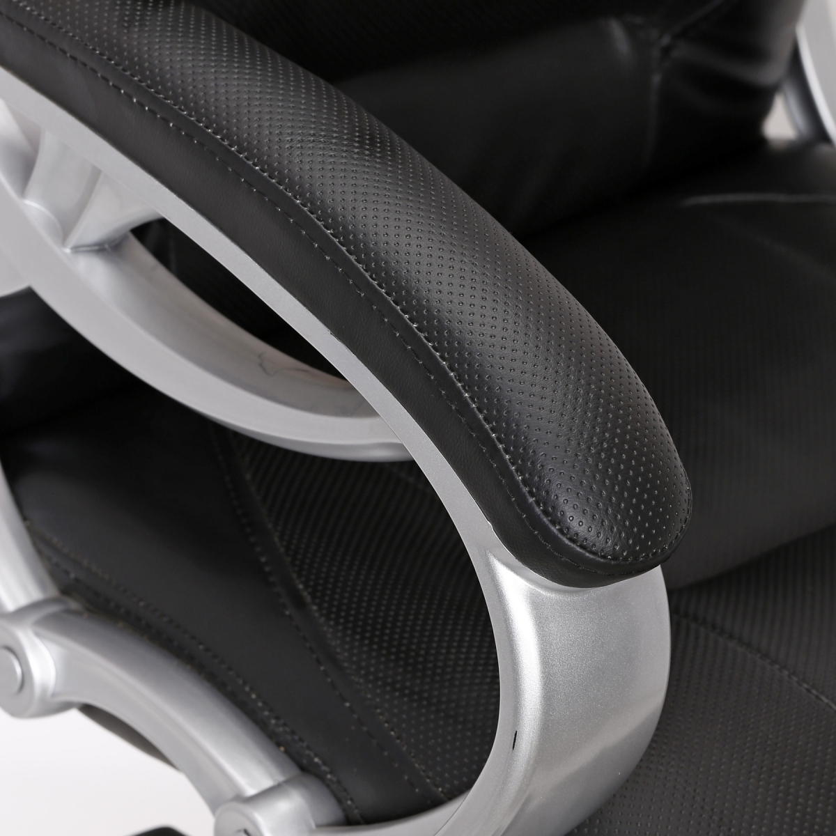 ML-1059-LEATHERETTE MANAGER ERGONOMIC OFFICE CHAIR IN BLACK COLOR - Image 5