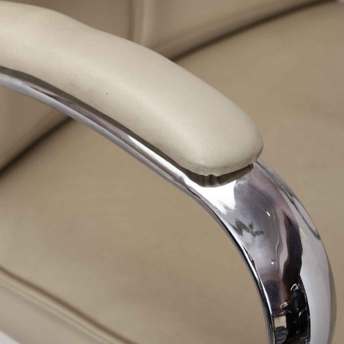 ML-1068-MEDIUM BACK EXECUTIVE CHAIR IN BEIGE COLOR - Image 7