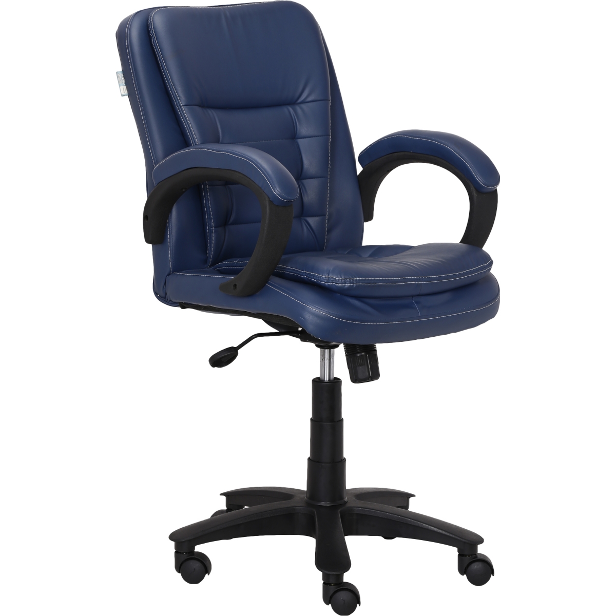ML-1078-MID BACK EXECUTIVE CHAIR IN BLUE - Image 3
