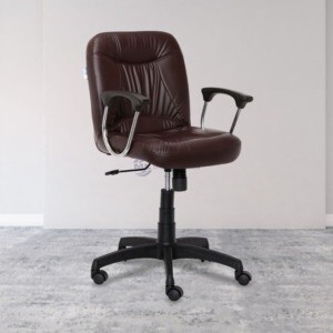 ML-1017 OFFICE VISITOR CHAIR IN BROWN COLOR