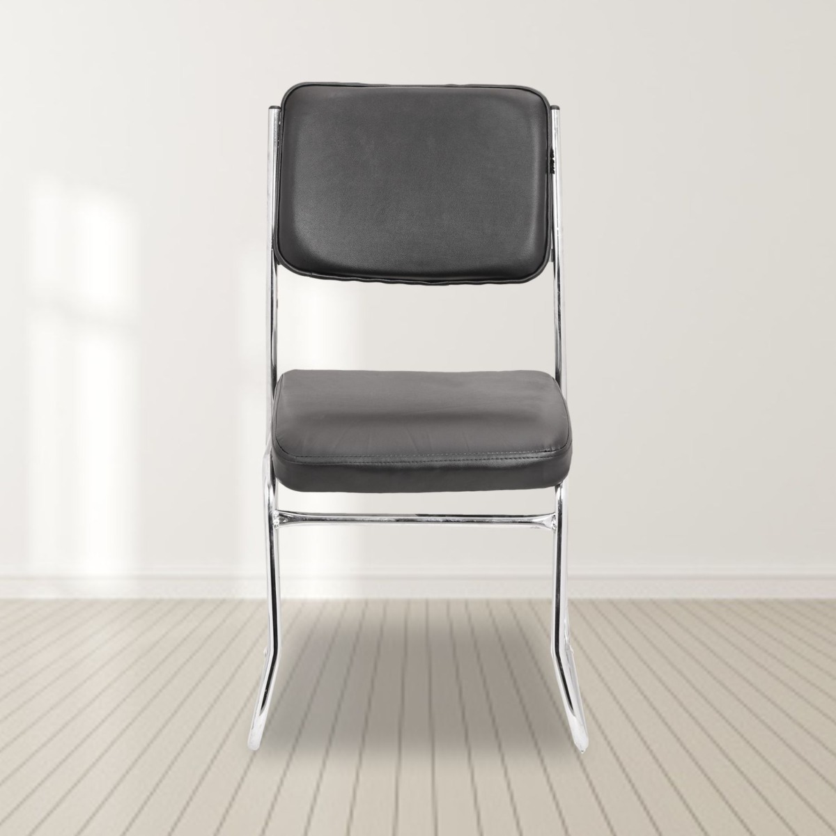 ML-1111 LEATHERETTE OFFICE CHAIR IN BLACK COLOR