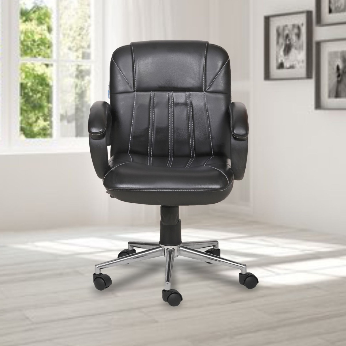 ML-1289 LOW BACK VISITOR OFFICE CHAIR IN BLACK