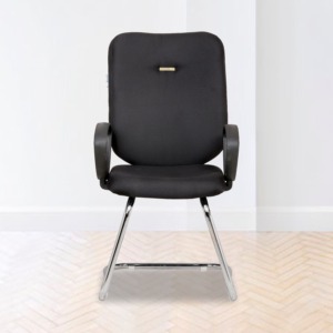 ML-1295 MEDIUM BACK VISITOR OFFICE CHAIR IN BLACK