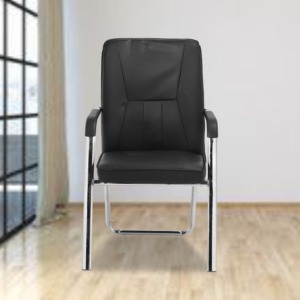 ML-1302 LEATHERETTE OFFICE CHAIR IN BLACK COLOR