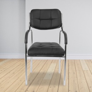 ML-1303 LOW BACK VISITOR OFFICE CHAIR IN BLACK