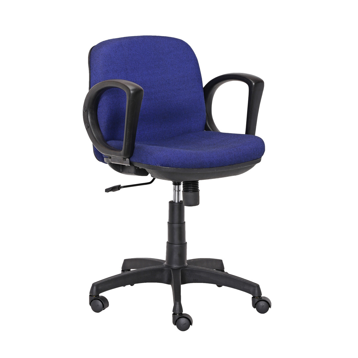 ML-1023-Crepe Mesh Low Back Executive Chair In Dark Blue Color - Image 2