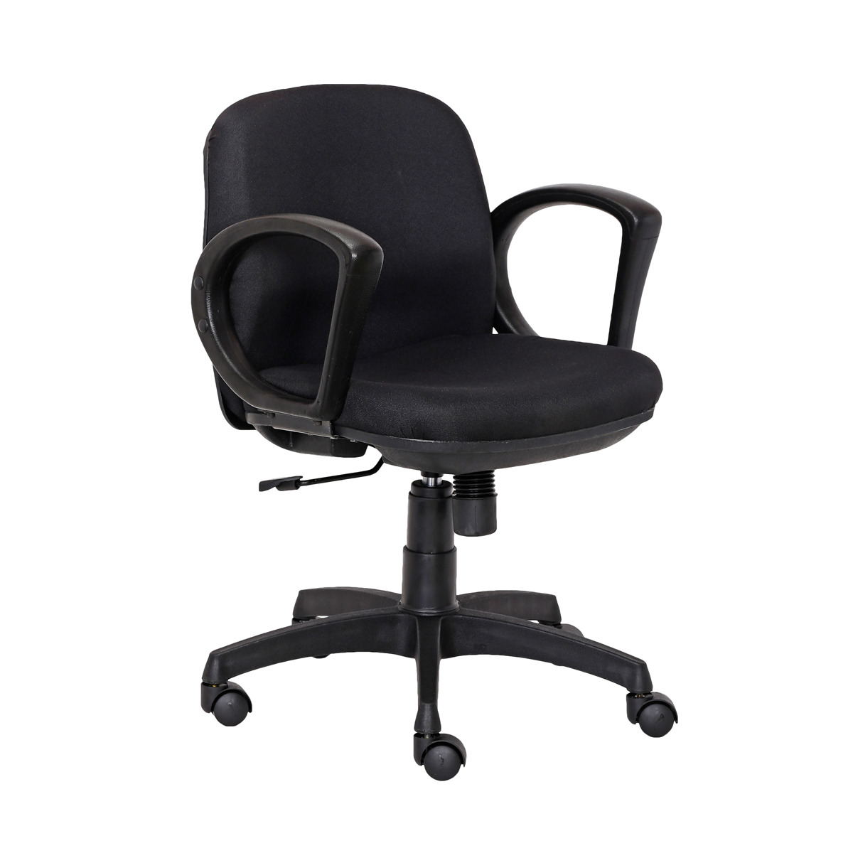ML-1026-Black Fabric Low Back Crepe Executive Chair - Image 2