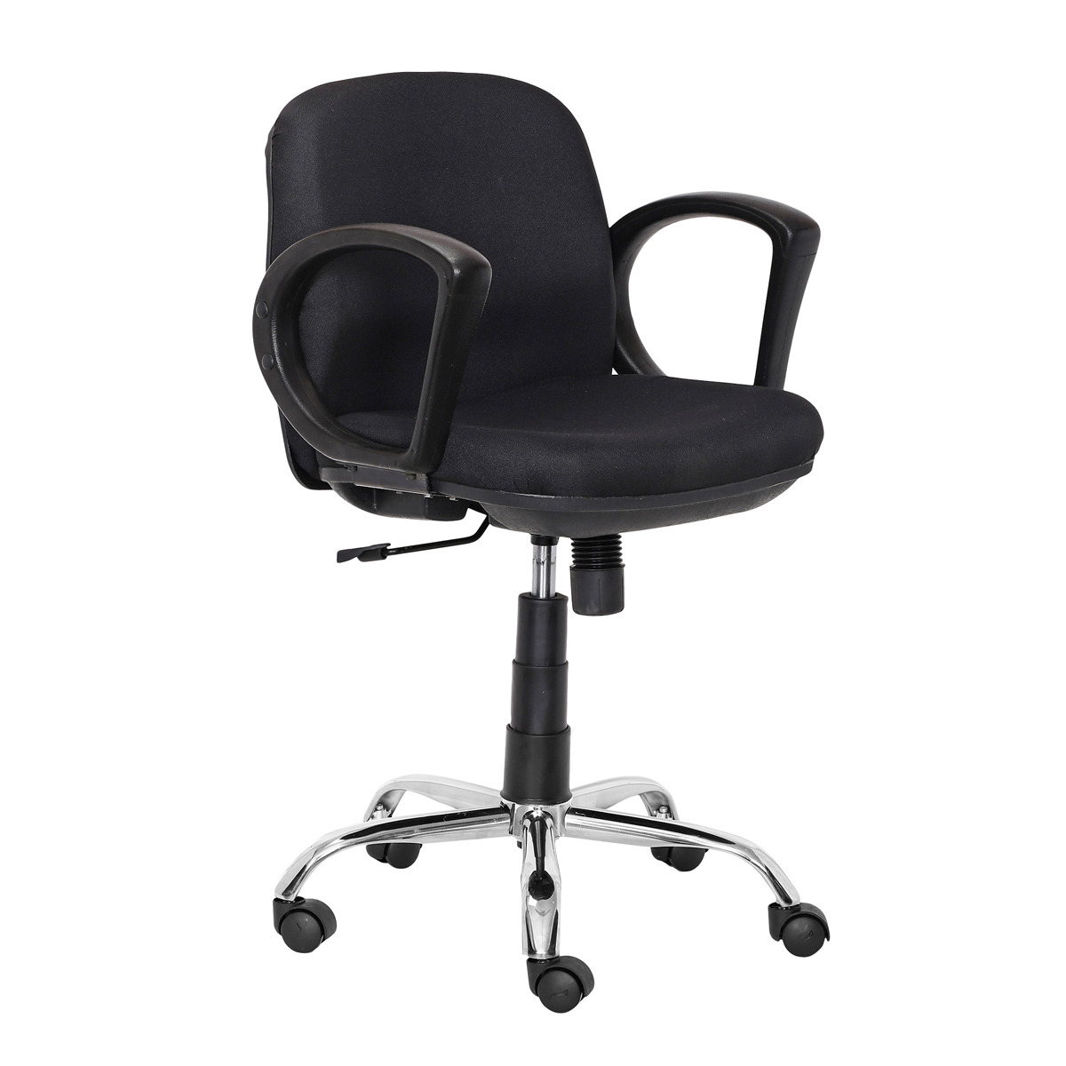 ML-1033-Low Back Mesh Fabric Black Color Conference Room Chair - Image 8